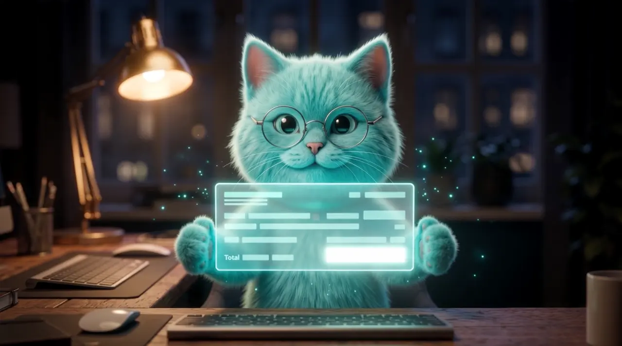 El gato calculista del estudio te invita a revisar la estimación con el equipo: fotograma del vídeo