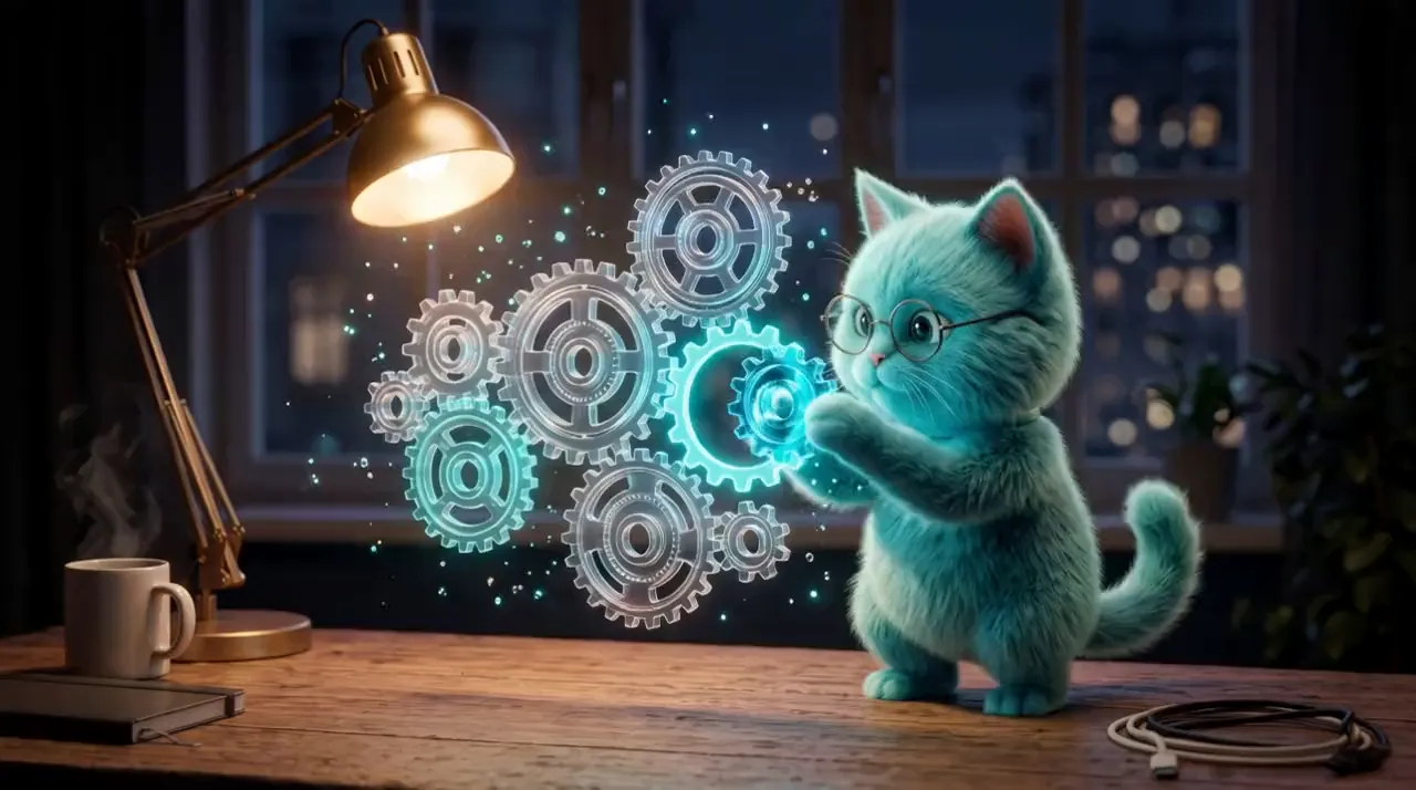 Custom ERP Development: a frame from the service page intro video